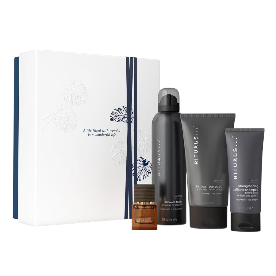 Rituals Hautpflegeset Set Rituals: L'Essentiel, Eau De Parfum, For Men, 50 ml + Homme, Caffeine, Hair Shampoo, For Strengthen