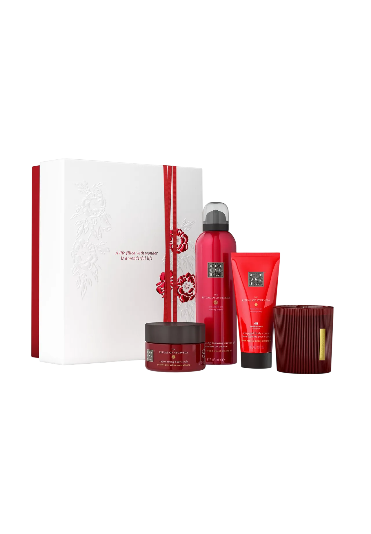 Rituals Hautpflegeset Set Rituals: The Ritual Of Ayurveda, Rejuvenating, Body Scrub, 125 g + The Ritual Of Ayurveda, Balancin