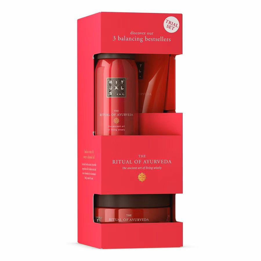 Rituals The Ritual of Ayurveda Körperpflege-Set mit Shower Mousse Body Scrub und Body Cream