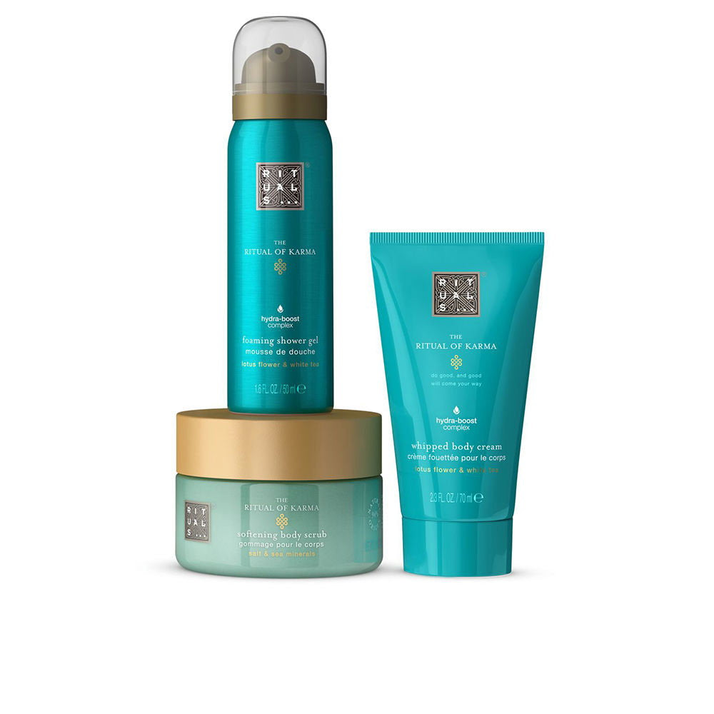 Rituals The Ritual of Karma Körperpflege-Set mit Körperpeeling Körpercreme und Duschschaum