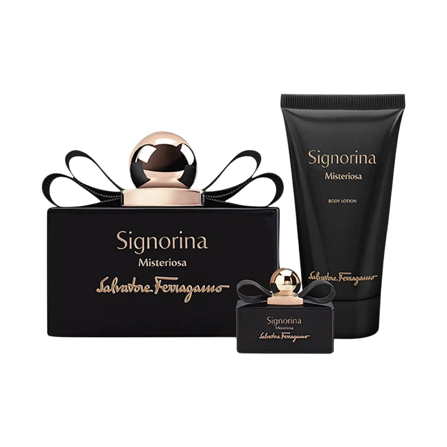 Salvatore Ferragamo Signorina Misteriosa Geschenkset mit Eau de Parfum und Body Lotion