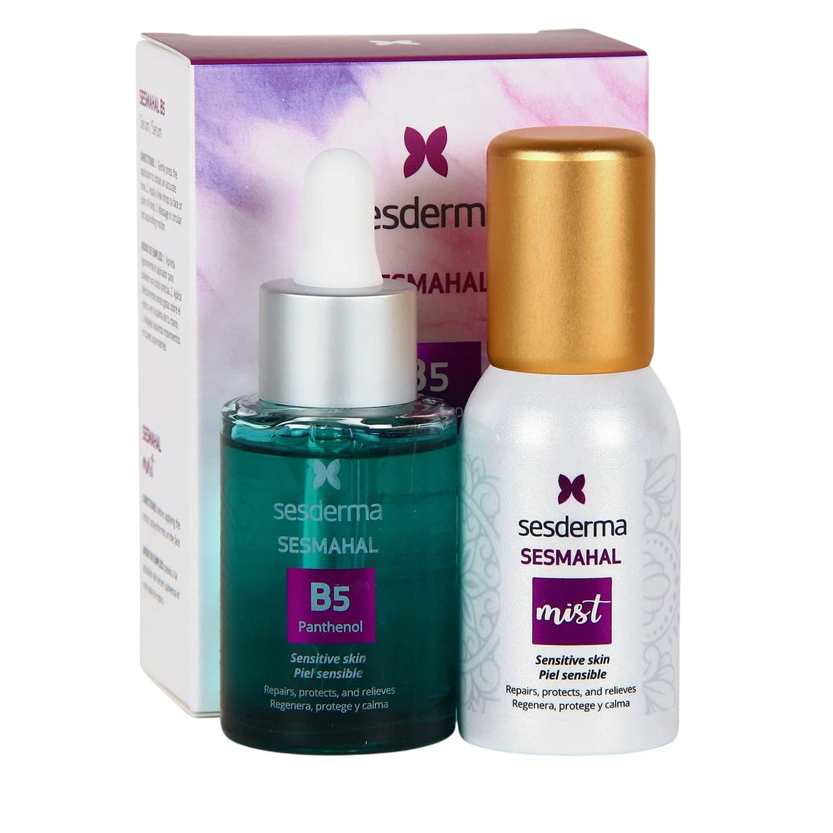 Sesderma Sesmahal Gesichtspflege-Set mit B5-Panthenol-Serum und Mist-Spray, je 30 ml