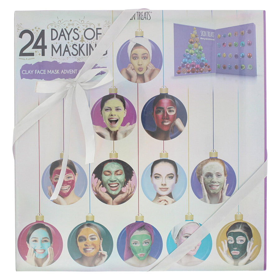Skin Treats Setzen, Skin Treats, 24 Days Of Masking Advent Calendar, Tonerde-Maske, 24 stk, 192 ml Regular