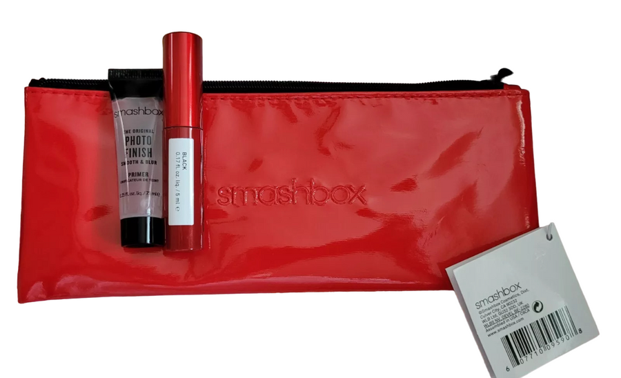 Smashbox Schminkset Deluxe Trial Size Set Smashbox: Super Fan, Volumizing, Mascara, Black, 5 ml + Photo Finish, Smoothing, Li