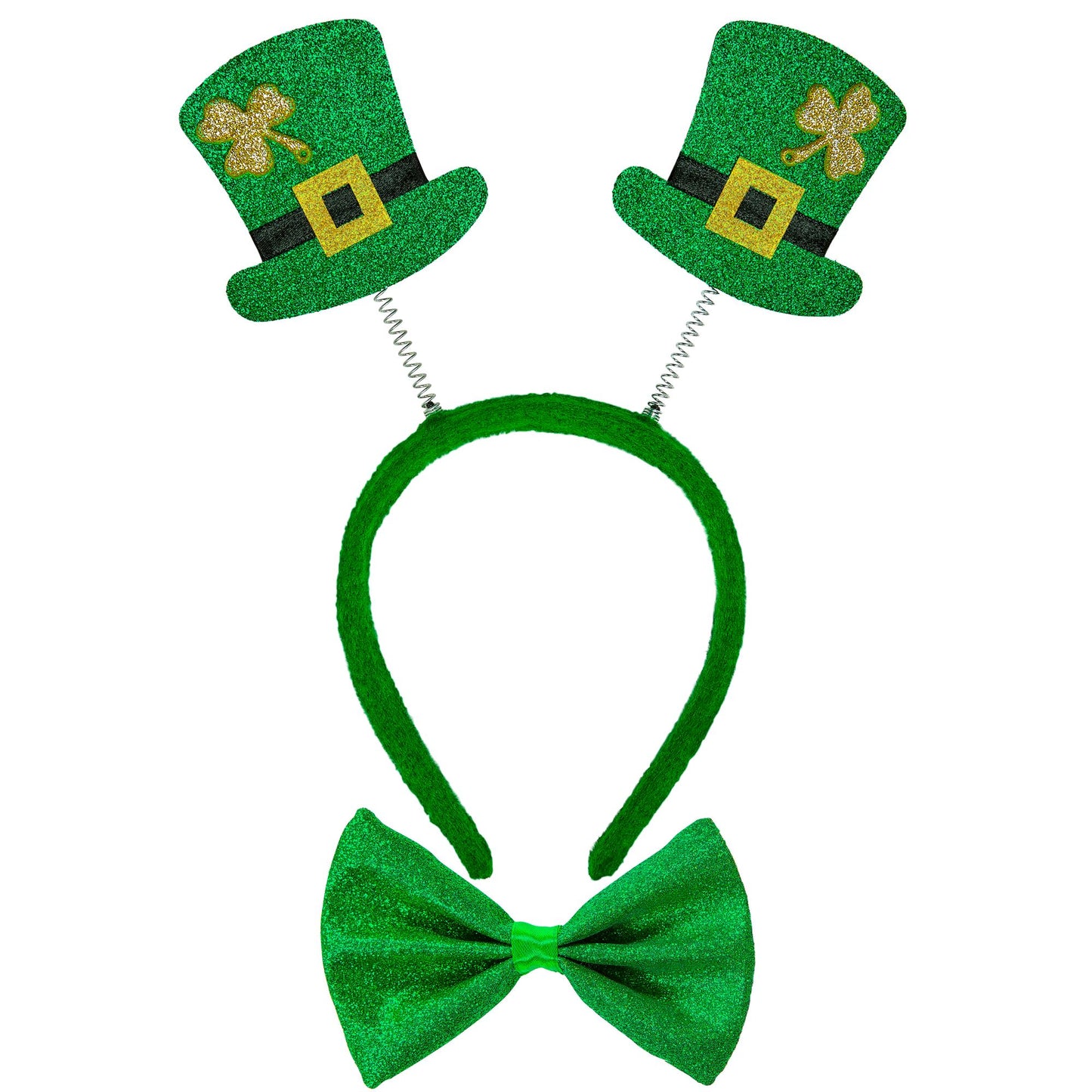 "SET ST. PATRICK'S DAY" (HAARREIF MIT MINIZYLINDER & FLIEGE) – Vorderansicht