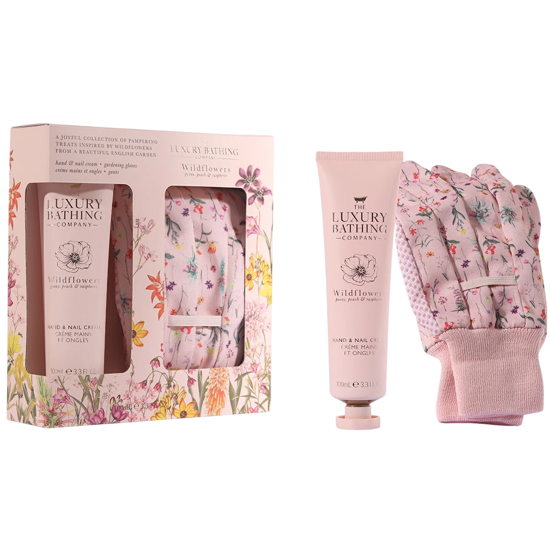 Set The Luxury Bathing Company: Wildflowers, Moisturizing, Hand Cream, 100 ml + Wildflowers, Gloves & Mittens 2 pcs