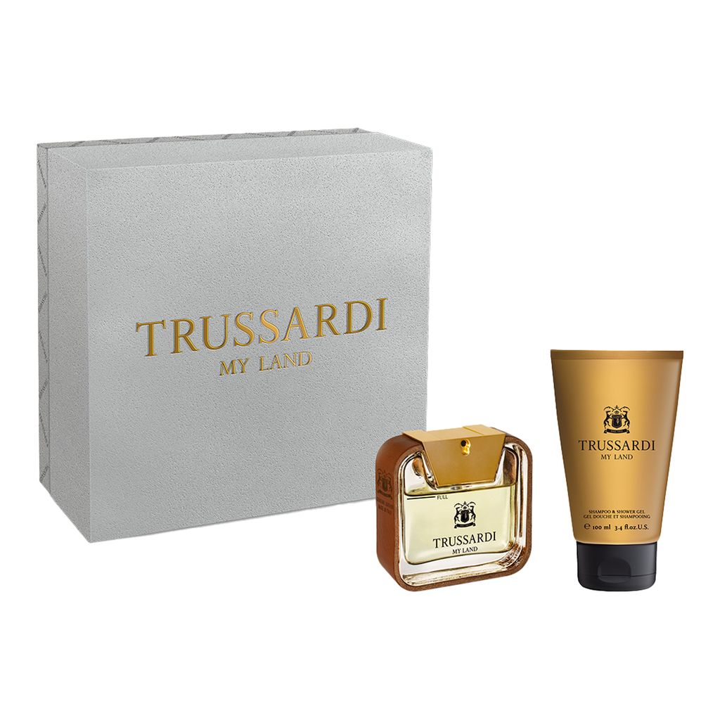 Set Trussardi: My Land, Eau De Toilette, For Men, 50 ml + My Land, Cleansing & Refreshing, Shower Gel, For All Skin Types, 100 ml