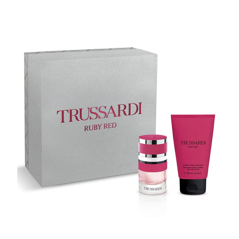 Set Trussardi: Ruby Red, Eau De Parfum, For Women, 60 ml + Ruby Red, Hydrating, Daily, Body Lotion, 100 ml