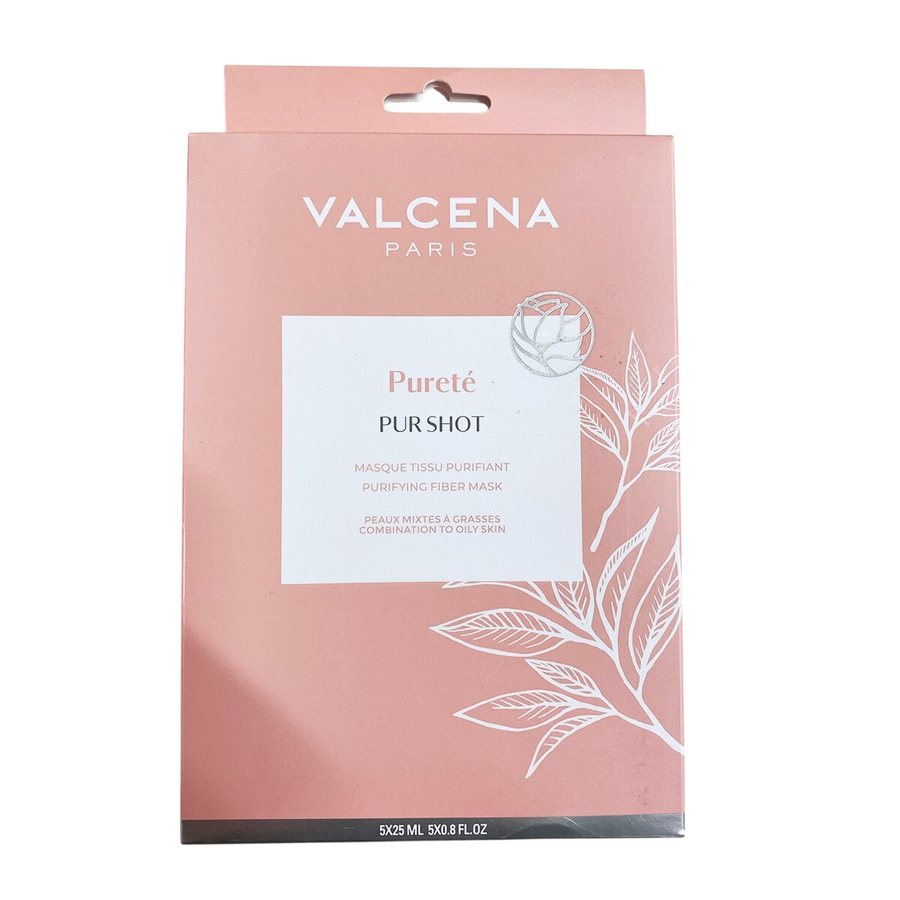 Valcena Setzen, Valcena, Pur Shot, Reinigung, Gesichtsmaske, Für das Gesicht, 5 stk, 25 ml Regular