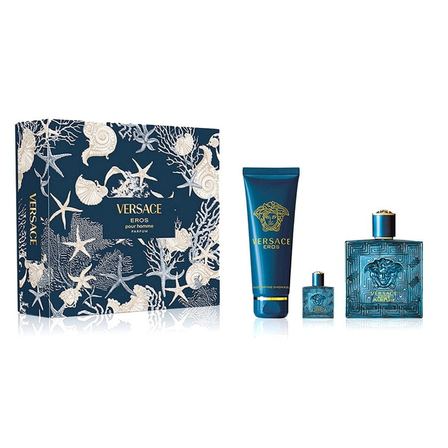 Versace Eros Geschenkset mit Eau de Parfum Miniatur und Duschgel