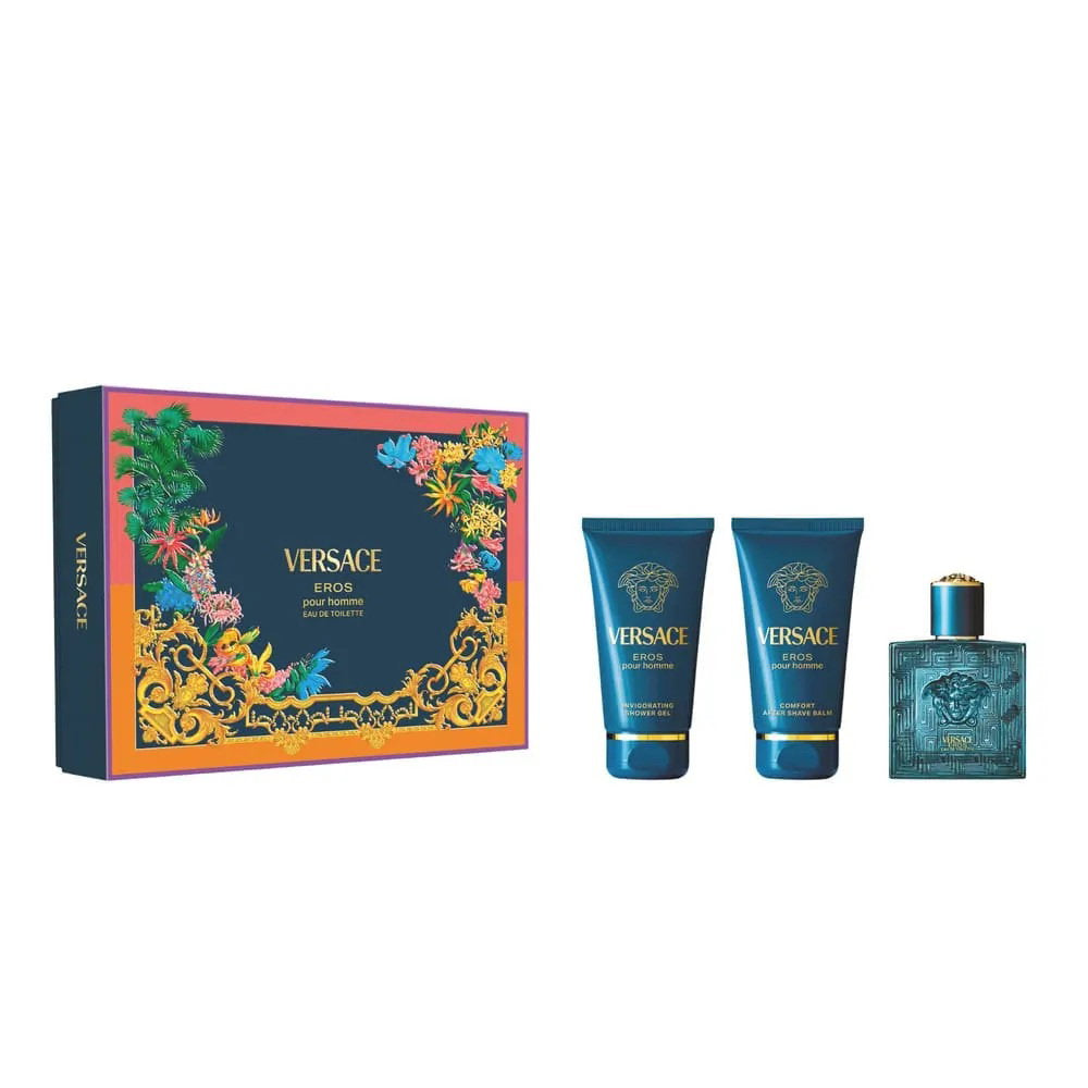 Versace Parfümset Set Versace: Eros, Eau De Parfum, For Men, 50 ml + Eros, Shower Gel, For All Skin Types, 50 ml + Eros, Hydr
