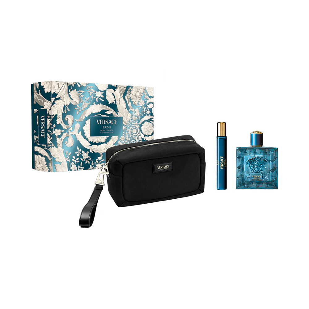 Set Versace: Eros, Eau De Toilette, For Men, 100 ml + Eros, Eau De Toilette, For Men, 10 ml +