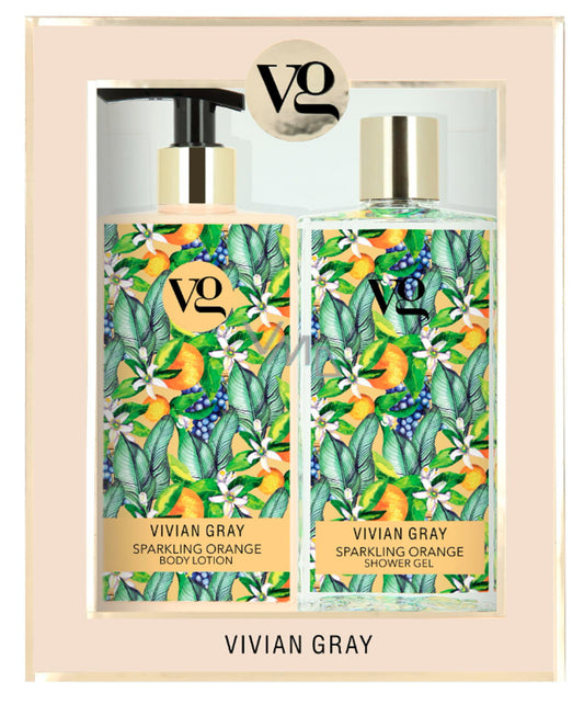 Vivian Gray Körperpflegeset Set Vivian Gray: Sparkling Orange, Cleansing & Hydrating, Shower Gel, For All Skin Types, 350 ml 