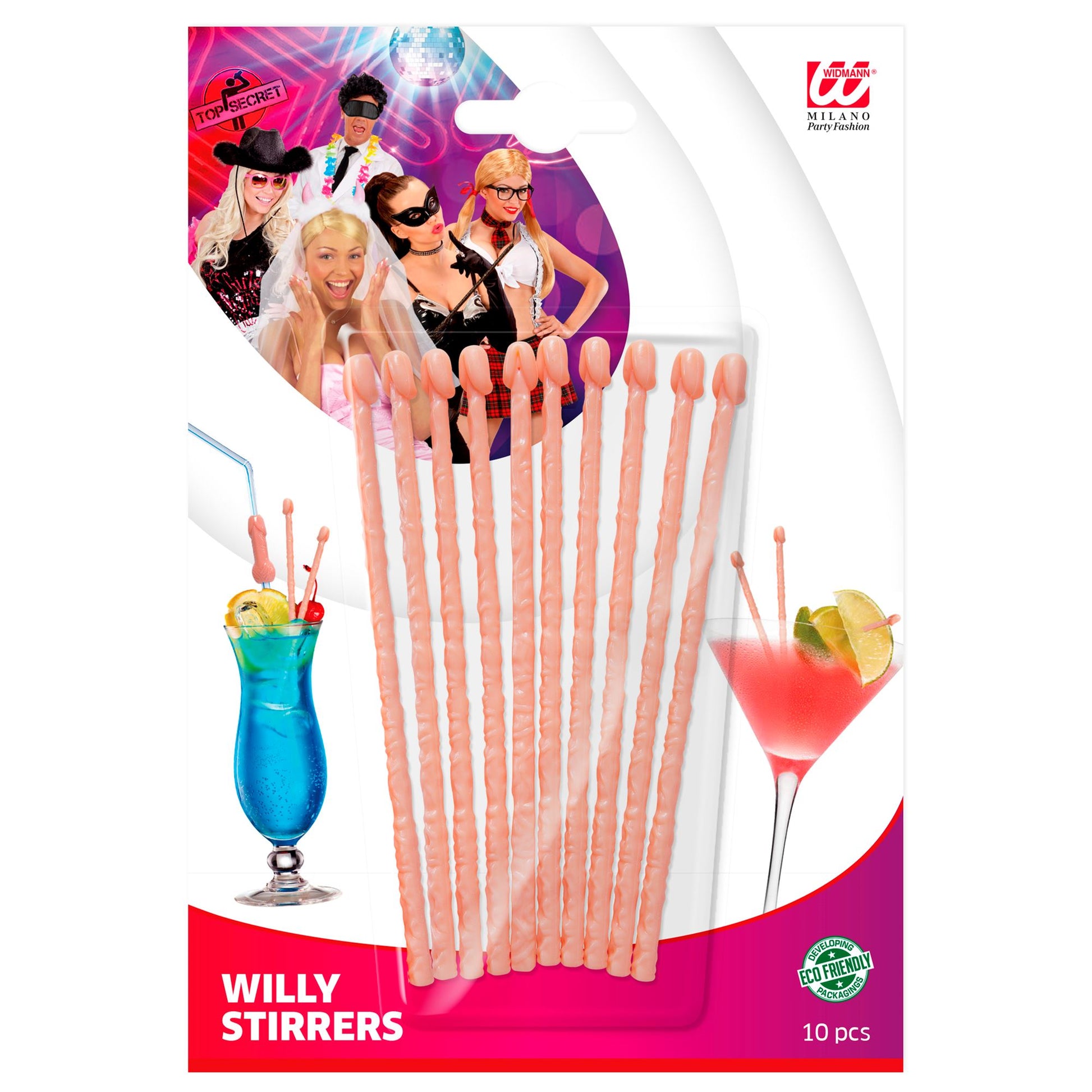 "Set von 10 WILLY COCKTAILPICKERN" – Detailansicht
