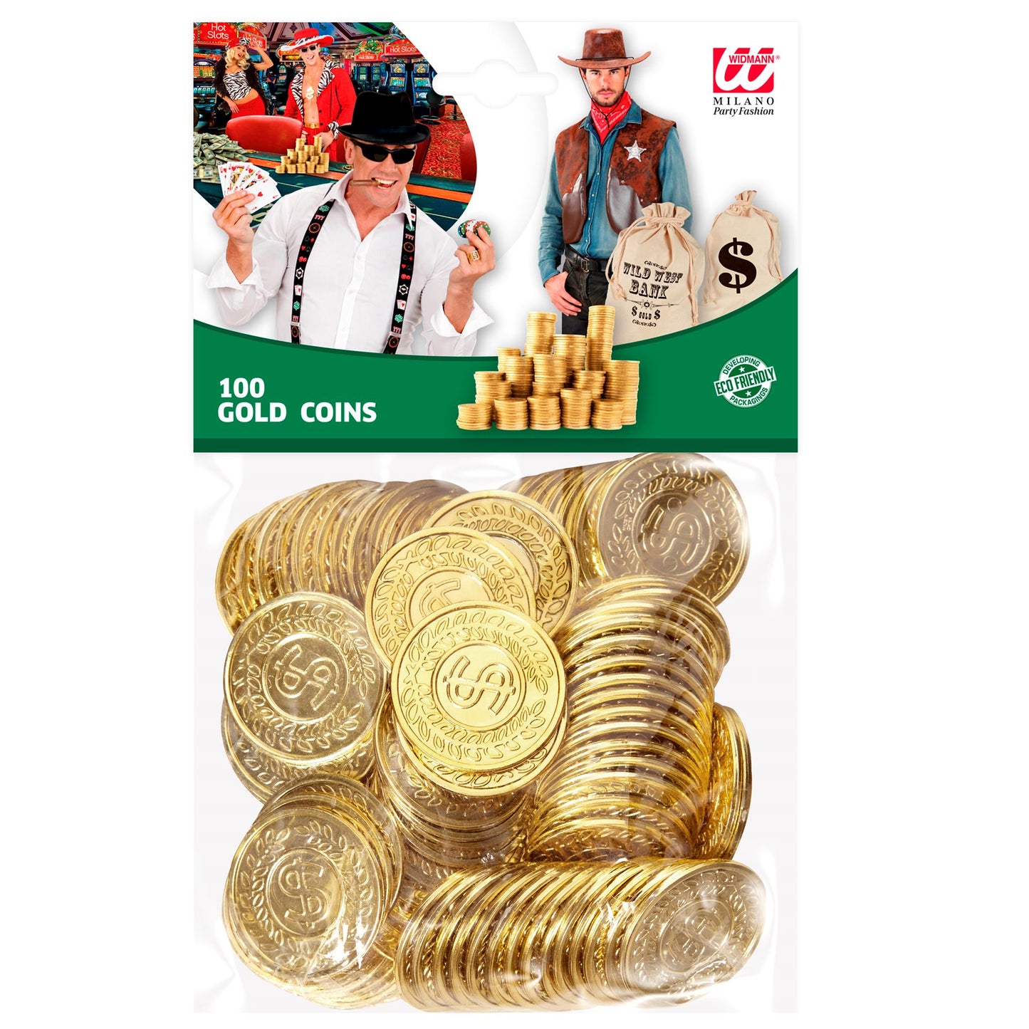 Set von "100 GOLDENE $ MÜNZEN" – Detailansicht