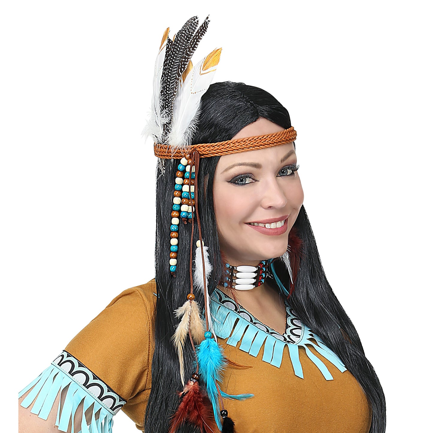 "SET VON 12 INDIANERFEDERN" 2 Farben sortiert – Ansicht 5