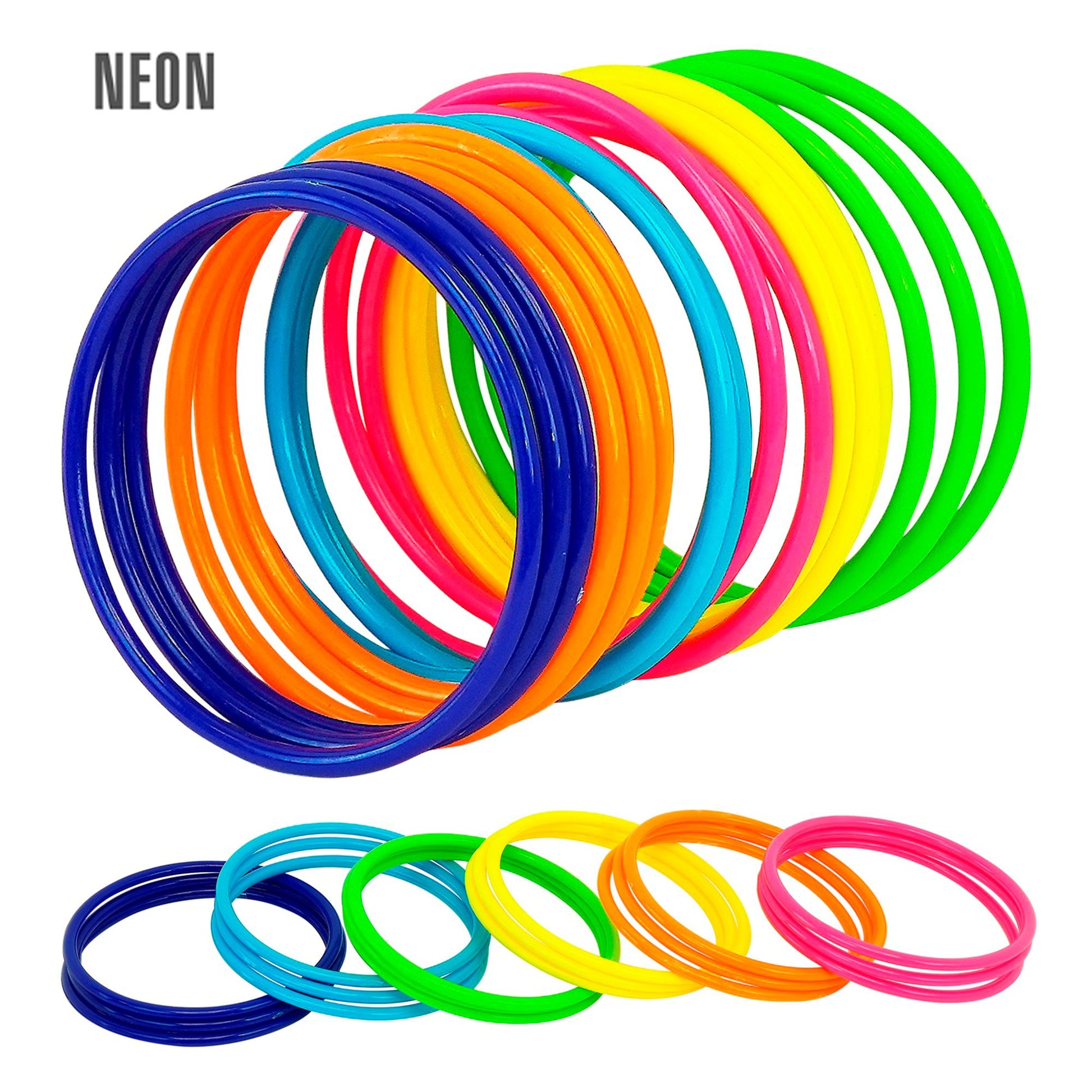 "Set von 18 MULTICOLOR ARMREIFEN" – Vorderansicht