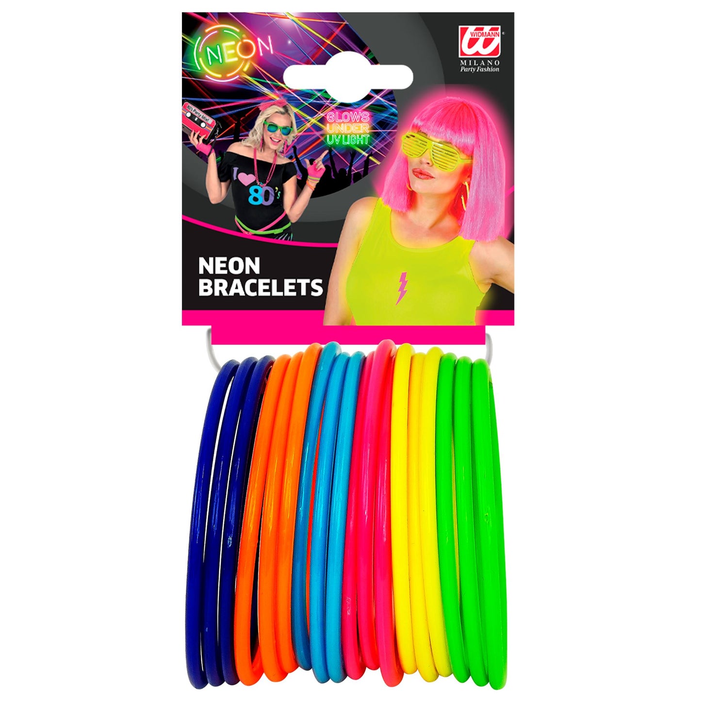 "Set von 18 MULTICOLOR ARMREIFEN" – Detailansicht