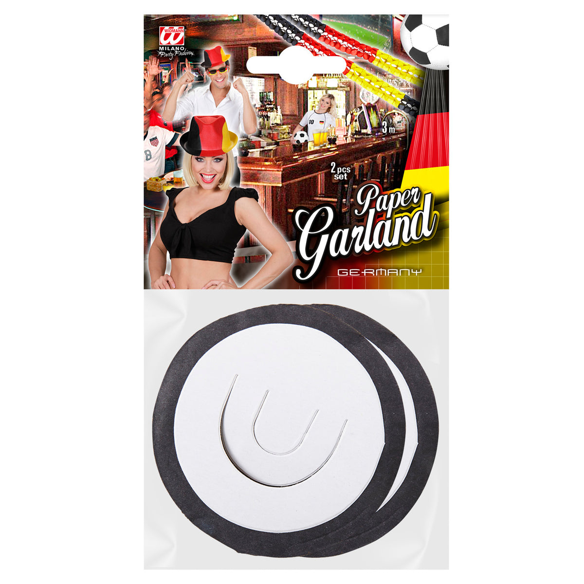 "Set von 2 DEUTSCHLAND BOAGIRLANDEN"3 m - Ø 8 cm – Detailansicht