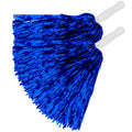 "SET VON 2 METALLIC BLAUEN POMPONS" – Vorderansicht