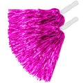 "SET VON 2 METALLIC PINKEN POMPONS" – Vorderansicht