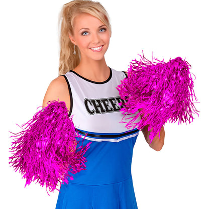 "SET VON 2 METALLIC PINKEN POMPONS" – Ansicht 3