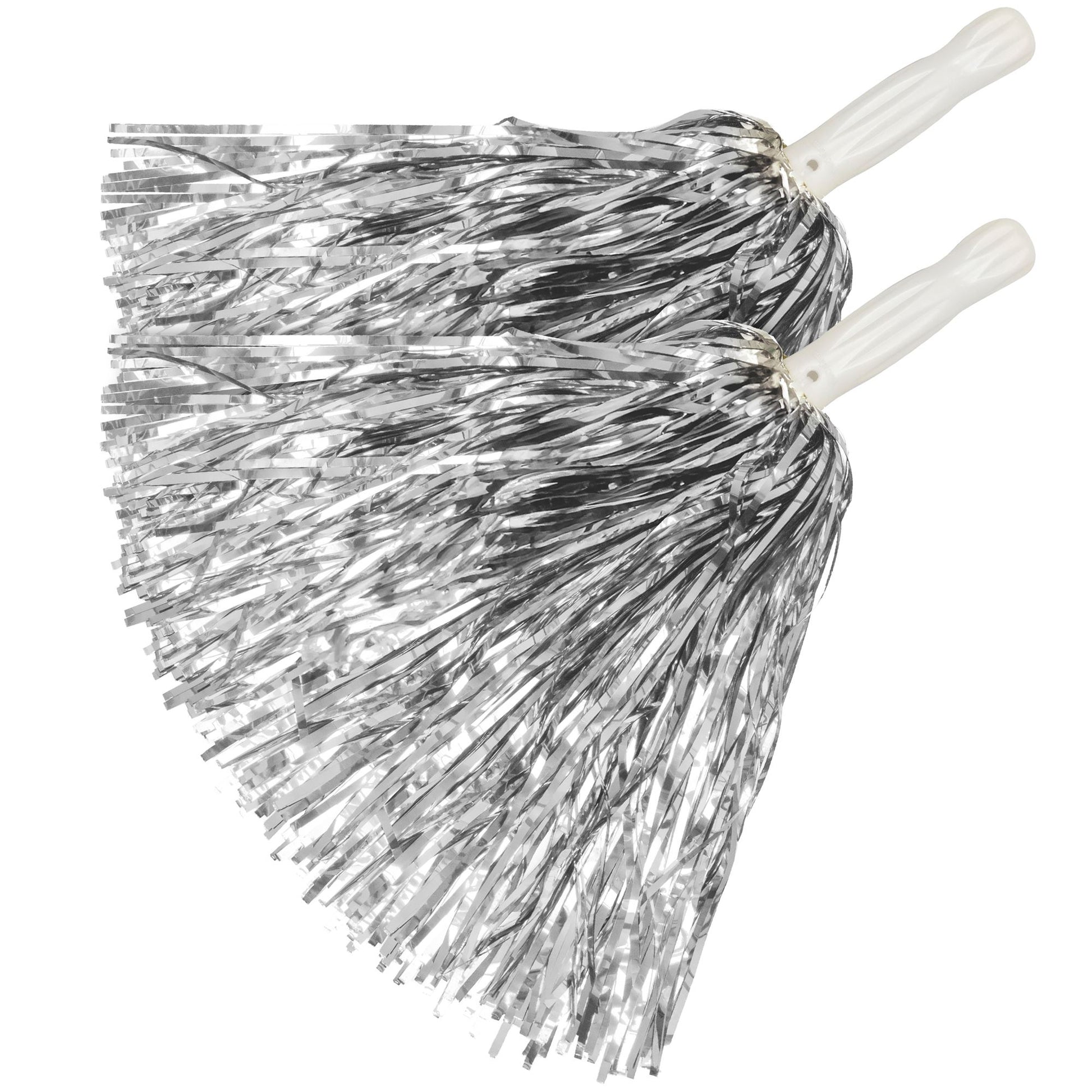 "SET VON 2 SILBERNEN POMPONS" – Vorderansicht