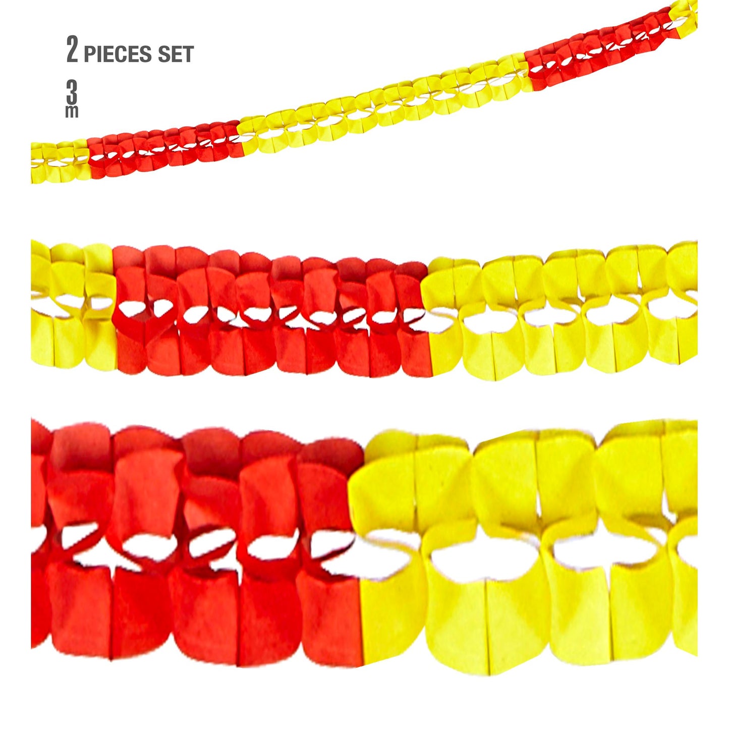 "Set von 2 SPANIEN BOAGIRLANDEN" 3 m - Ø 8 cm – Vorderansicht