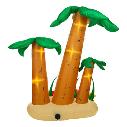 "SET VON 3 LEUCHTENDEN AUFBLASBAREN PALMEN MIT INTEGRIERTEM GEBLÄSE" 240 cm – Ansicht 5