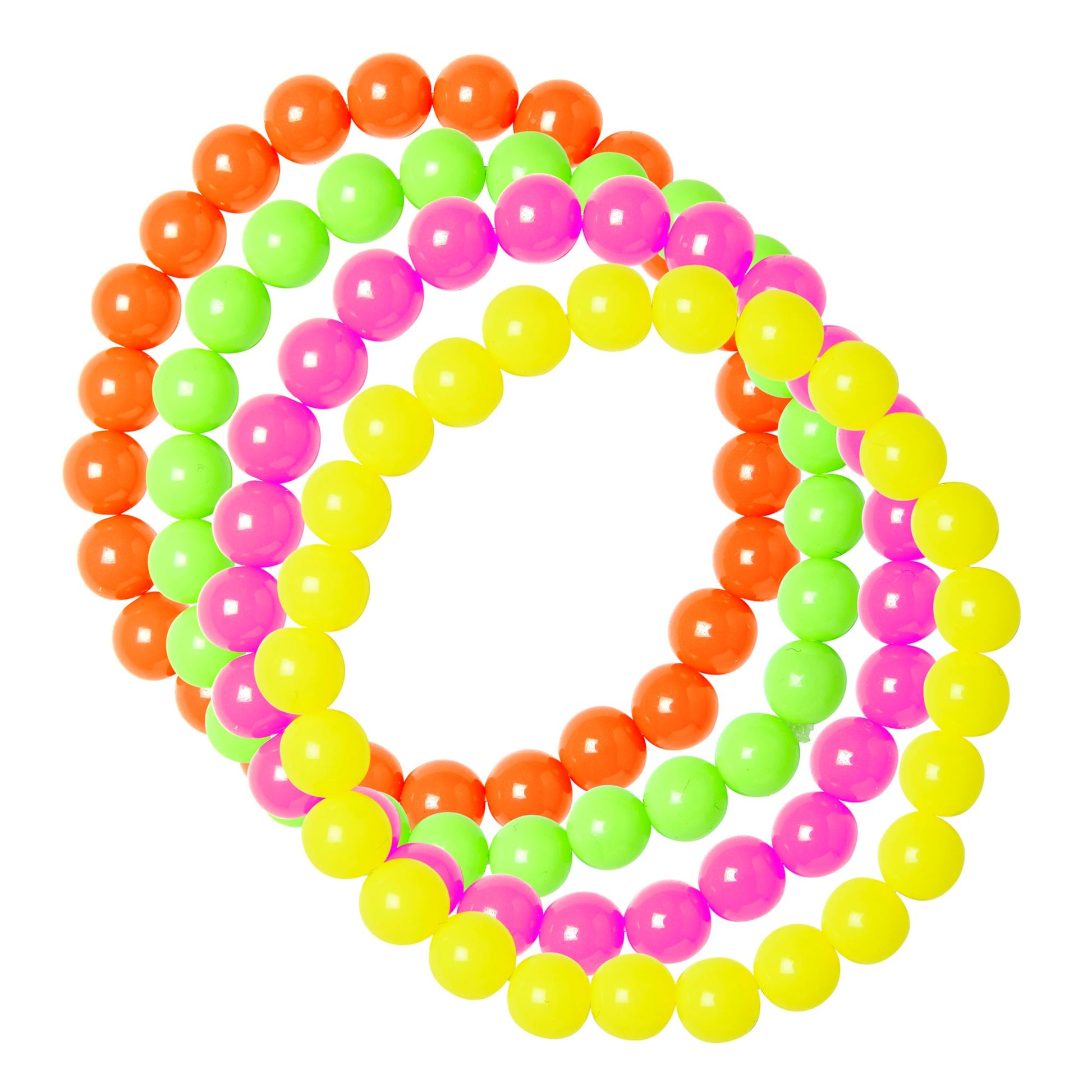 "Set von 4 ARMBÄNDERN IN NEONFARBEN" – Detailansicht