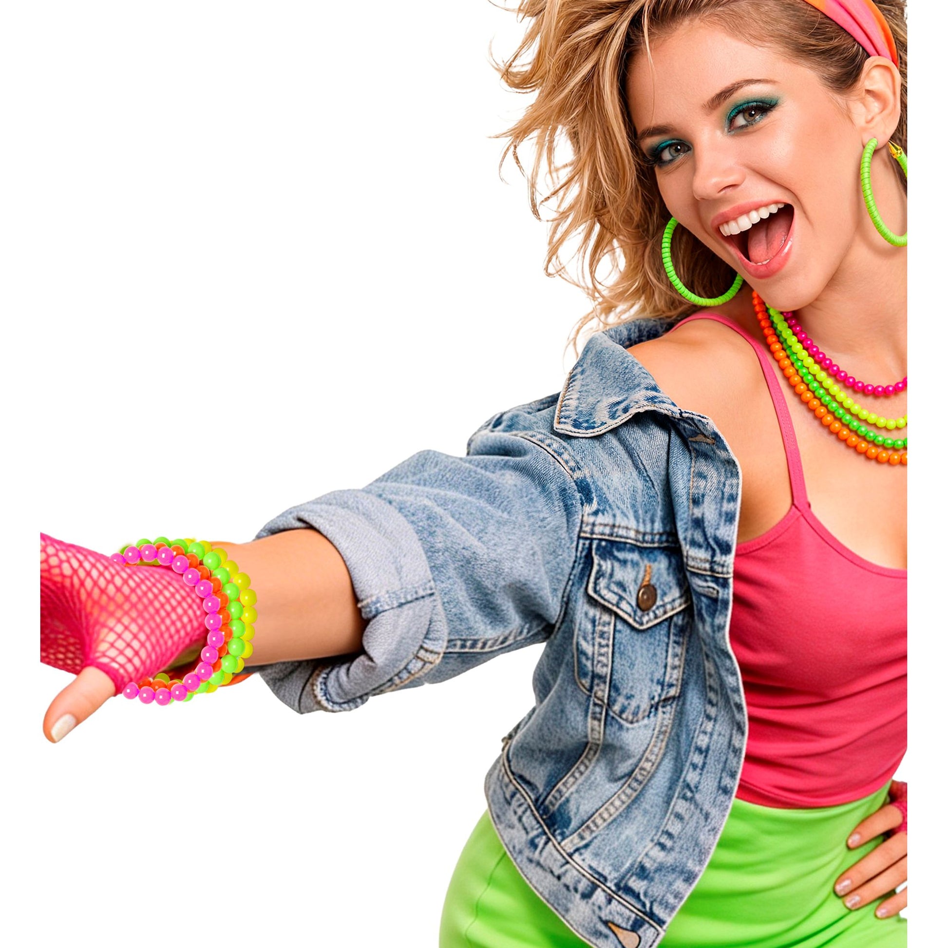 "Set von 4 ARMBÄNDERN IN NEONFARBEN" – Ansicht 5