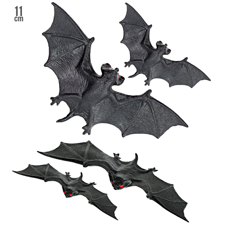 "Set von 4 FLEDERMÄUSEN" 11 cm – Vorderansicht