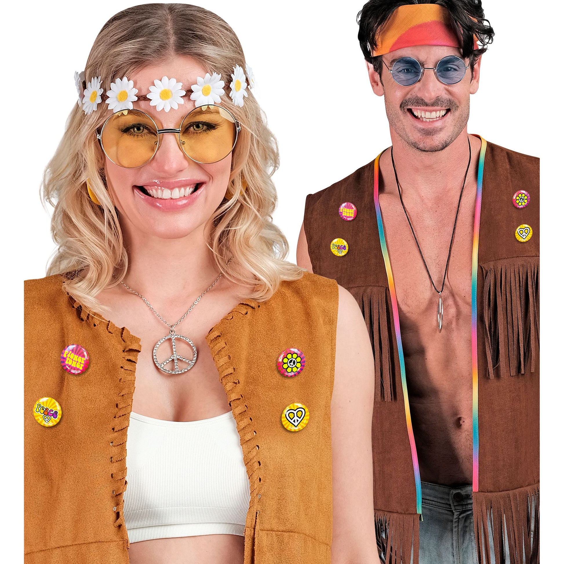 "SET VON 4 HIPPIE PINS" – Ansicht 3