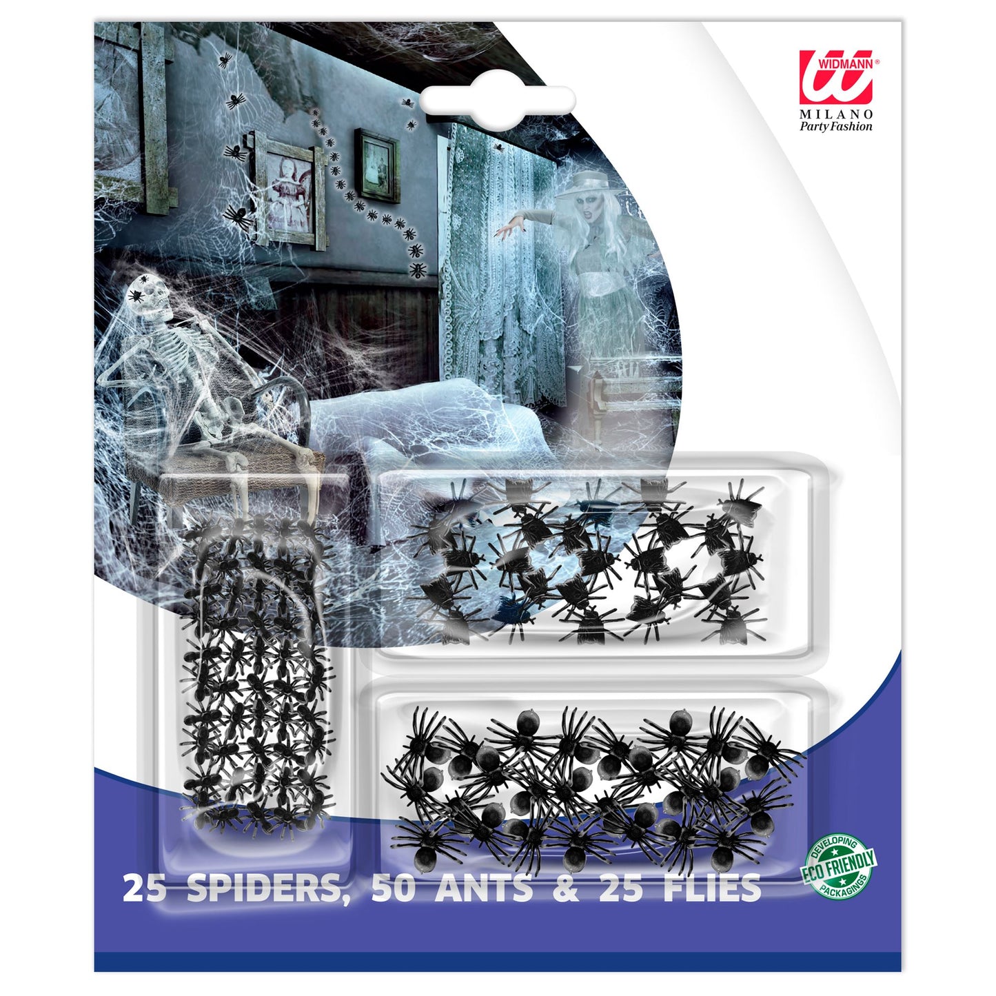 "Set von 50 AMEISEN, 25 SPINNEN UND 25 FLIEGEN" – Vorderansicht