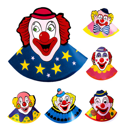 "Set von 6 CLOWN HÜTE" – Vorderansicht