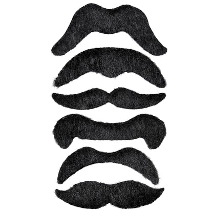 "Set von 6 COWBOYBÄRTE" – Vorderansicht