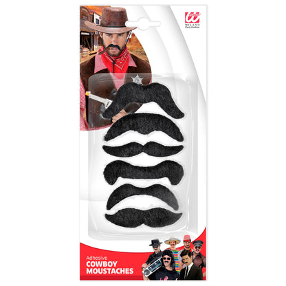 "Set von 6 COWBOYBÄRTE" – Detailansicht