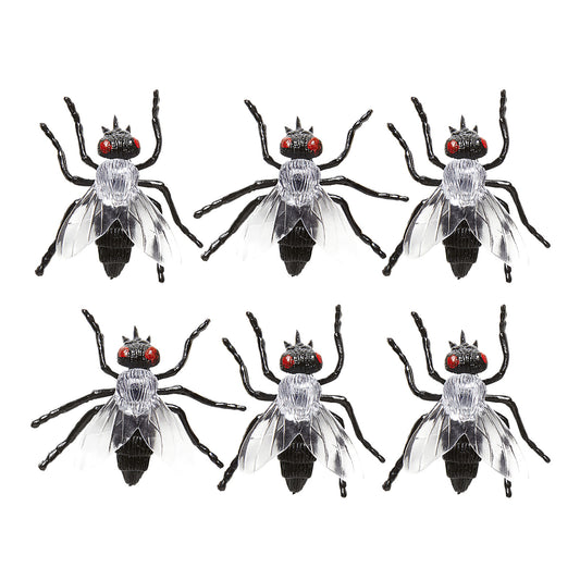 Set von "6 FLIEGEN" 5,5 cm – Vorderansicht