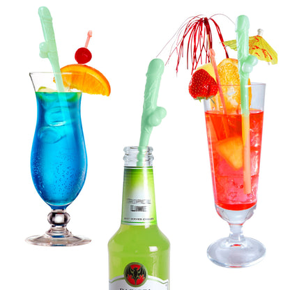 "Set von 6 GLOW IN THE DARK WILLY STROHHALMEN" – Ansicht 5