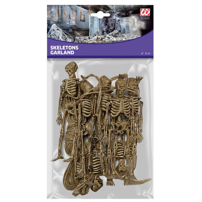 Set von "8 SKELETTEN" 15 cm (mit 11 m langer Schnur zum Aufhängen) – Ansicht 3