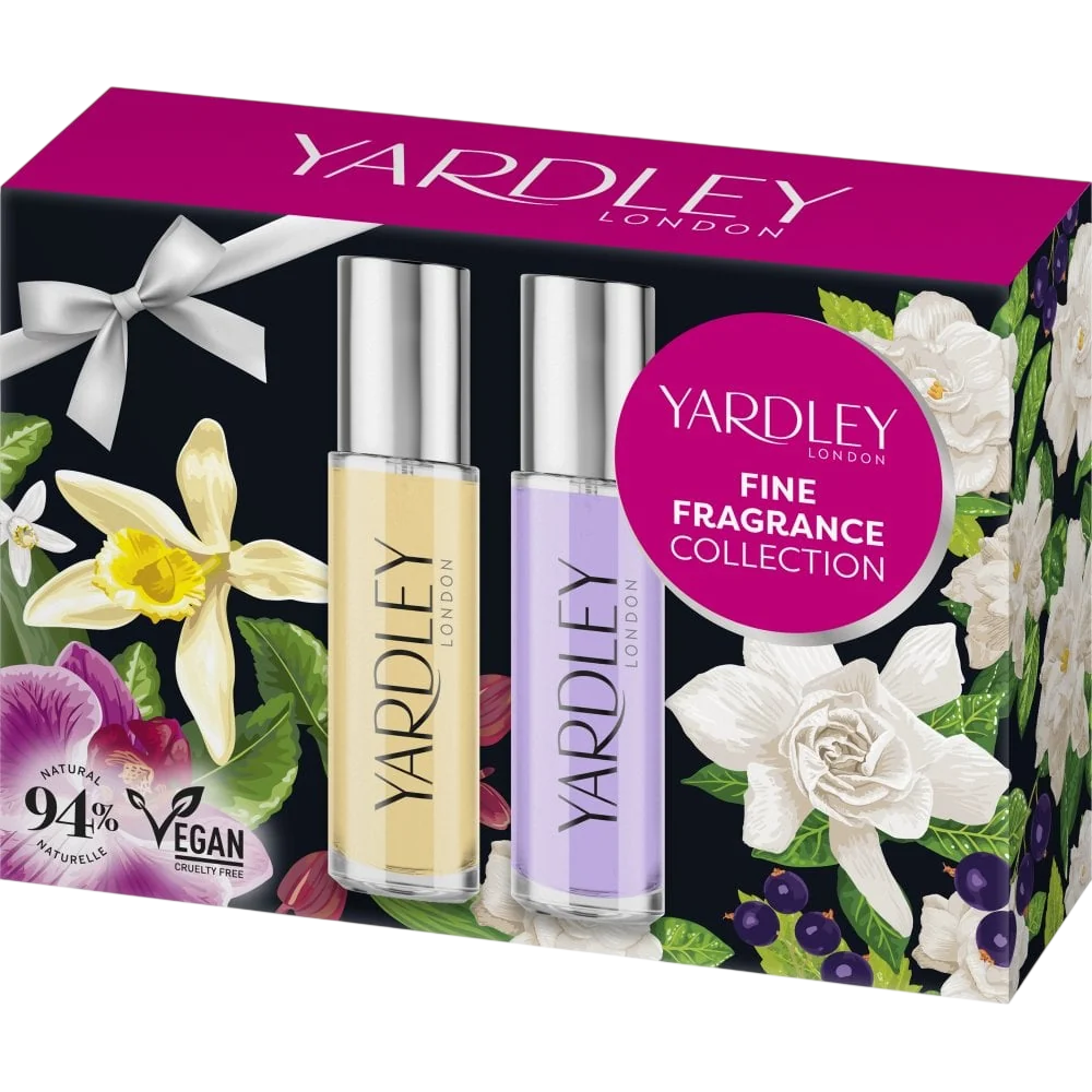 Yardley Eau de Toilette Geschenkset Gardenia & Cassis und Orchid & Vanilla 2 x 10 ml