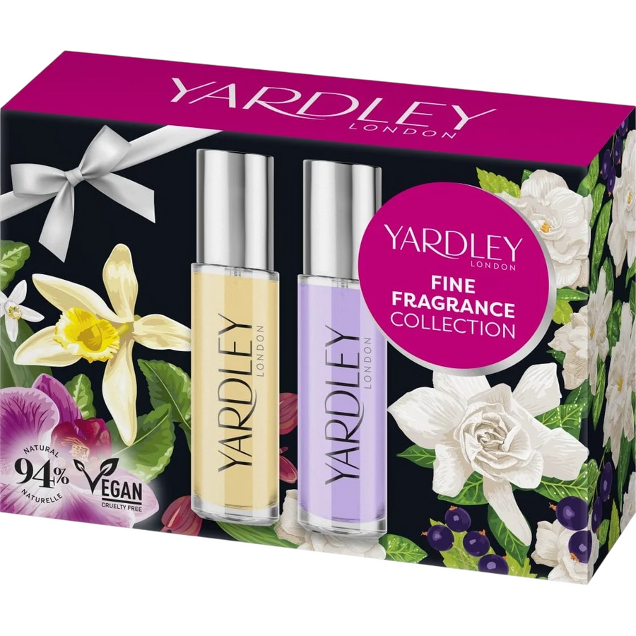 Yardley Eau de Toilette Geschenkset Gardenia & Cassis und Orchid & Vanilla 2 x 10 ml