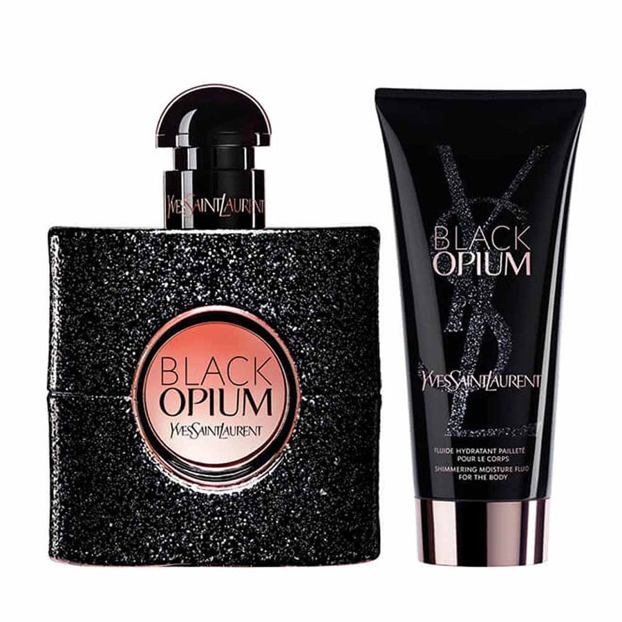 Yves Saint Laurent Black Opium Geschenkset mit Eau de Parfum und Body Lotion je 50 ml