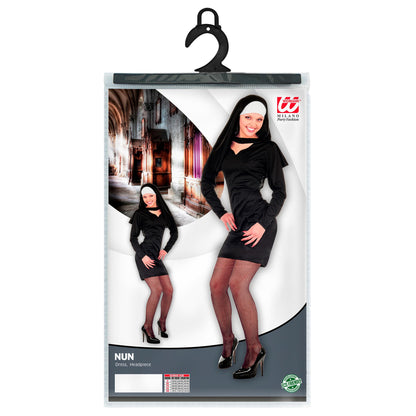 "SEXY NONNE" (Kleid, Kopfbedeckung) – Detailansicht