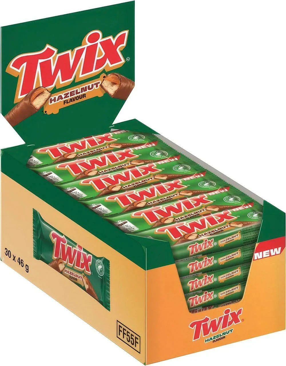 Twix Hazelnut Flavour Schokoladenriegel 30 x 46 g