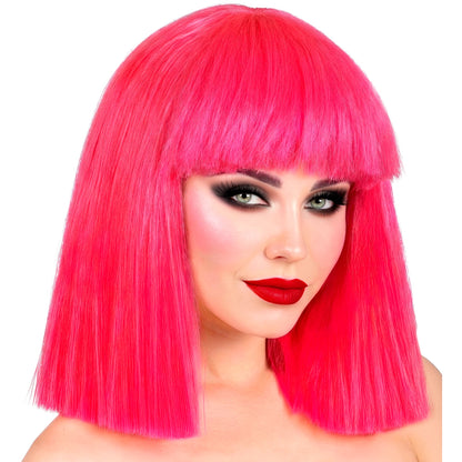 "SHOWGIRL PERÜCKE" pink in Box – Vorderansicht