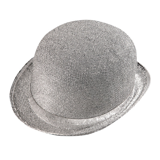 "SILBER LUREX MELONE" aus Filz – Vorderansicht