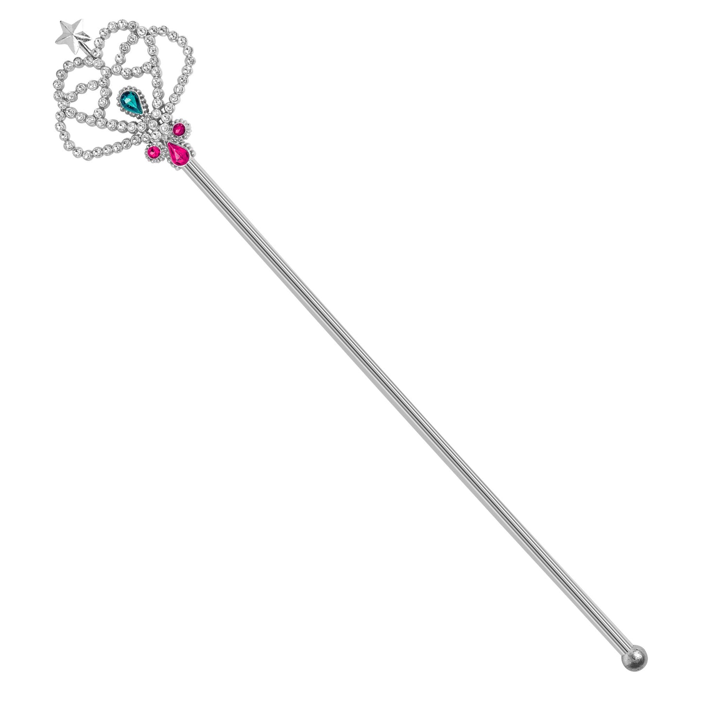 "SILBER ZAUBERSTAB" 38,5 cm – Vorderansicht