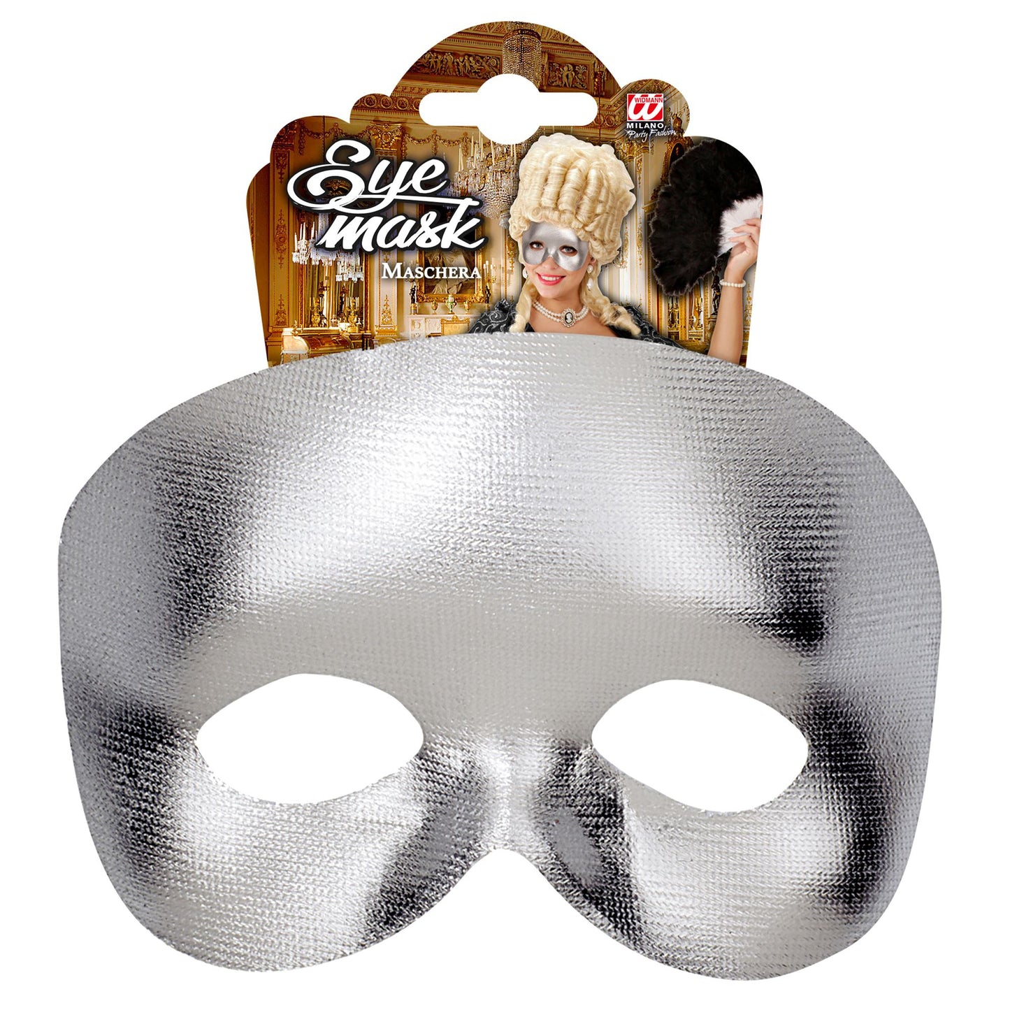 "SILBERNE AUGENMASKE PHANTOM" – Detailansicht
