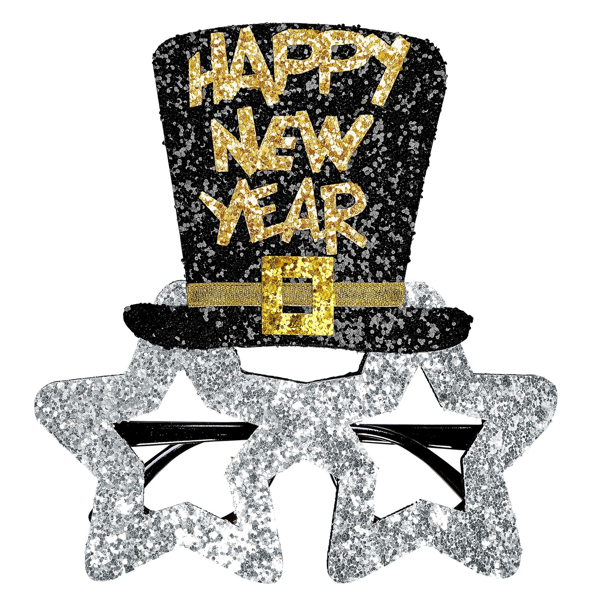 "SILBERNE BRILLE HAPPY NEW YEAR" – Vorderansicht